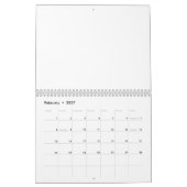 Reizen met tandem-fietsenbord kalender (Feb 2027)