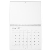 Reizen met tandem-fietsenbord kalender (Jan 2027)