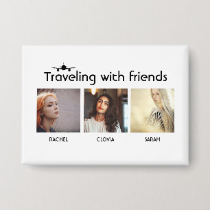 Reizen met vrienden button