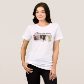 Reizen met vrienden Tri-Blend shirt (Voorkant volledig)