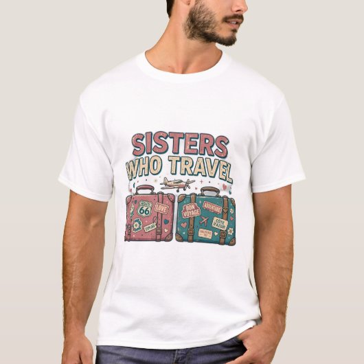 Reizen met Zusters T-shirt - Zuster Trip (Voorkant)