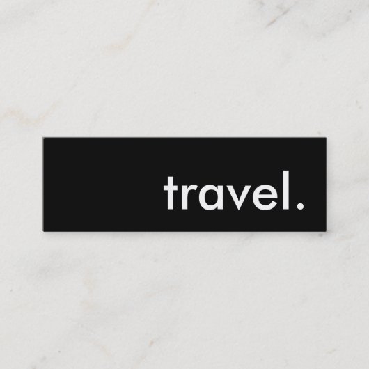 reizen. mini visitekaartje (Voorkant)