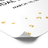 Reizen Miss naar Mrs Pink Floral Vrijgezellenfeest Poster (Hoek)