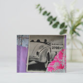 Reizen Mixed Media Collage Briefkaart (Staand voorkant)