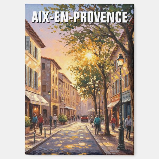 Reizen naar Aix-en-Provence Frankrijk Magneet (Voorkant)