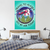 Reizen naar Alaska Canvas Afdruk (Insitu (Slaapkamer))