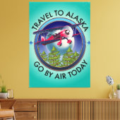 Reizen naar Alaska Canvas Afdruk (Insitu (Woonkamer))