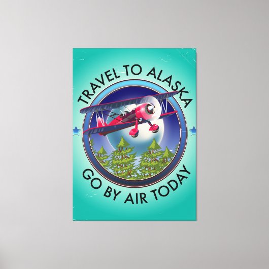 Reizen naar Alaska Canvas Afdruk (Voorkant)
