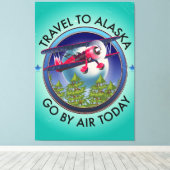 Reizen naar Alaska Canvas Afdruk (Insitu (Houten vloer))