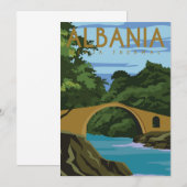 Reizen naar Albanië Kaart (Voorkant / Achterkant)