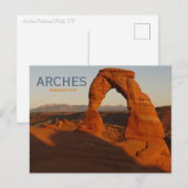 Reizen naar Arches National Park Briefkaart (Voorkant / Achterkant)