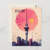 Reizen naar Auckland Nieuw-Zeeland Briefkaart (Voorkant / Achterkant)