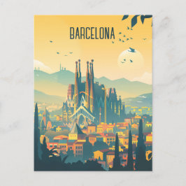 Reizen naar Barcelona Briefkaart