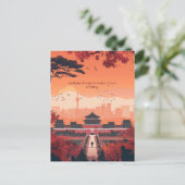 Reizen naar Beijing Briefkaart (Staand voorkant)