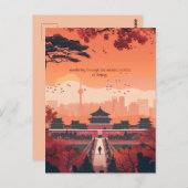 Reizen naar Beijing Briefkaart (Voorkant / Achterkant)