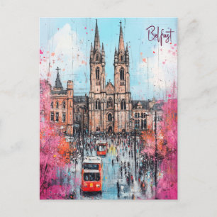 Reizen naar Belfast Noord-Ierland Briefkaart