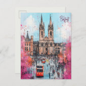 Reizen naar Belfast Noord-Ierland Briefkaart (Voorkant / Achterkant)