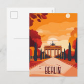 Reizen naar Berlijn Feestdagenkaart (Voorkant / Achterkant)