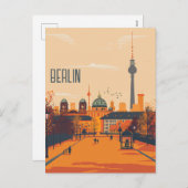 Reizen naar Berlijn Feestdagenkaart (Voorkant / Achterkant)