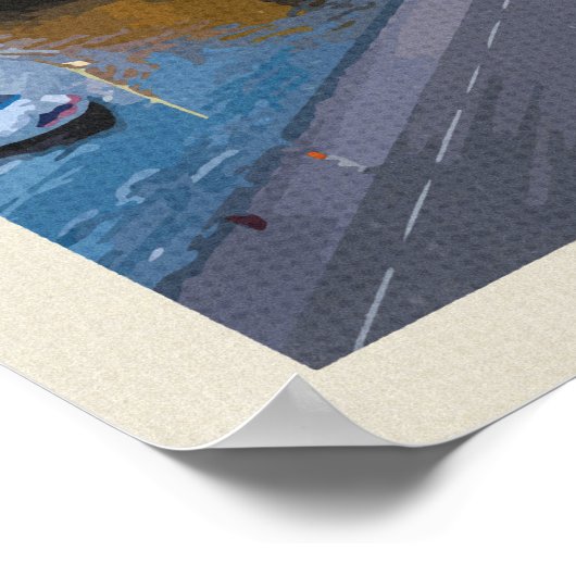 Reizen naar Berlijn Poster (Hoek)