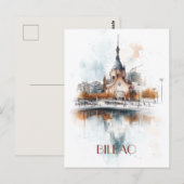 Reizen naar Bilbao Spanje Briefkaart (Voorkant / Achterkant)