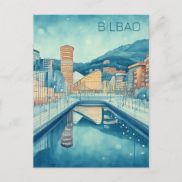Reizen naar Bilbao Spanje Briefkaart