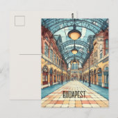 Reizen naar Boedapest Hongarije Briefkaart (Voorkant / Achterkant)