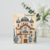 Reizen naar Boekarest Roemenië Briefkaart (Staand voorkant)