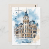 Reizen naar Boekarest Roemenië Briefkaart (Voorkant / Achterkant)