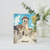 Reizen naar Boekarest Roemenië Briefkaart (Staand voorkant)