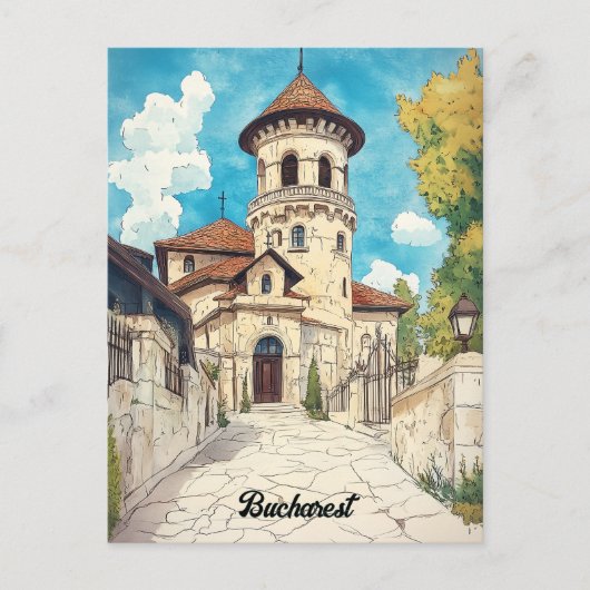 Reizen naar Boekarest Roemenië Briefkaart (Voorkant)