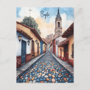 Reizen naar Bogota Columbia Briefkaart