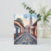 Reizen naar Bogota Columbia Briefkaart (Staand voorkant)