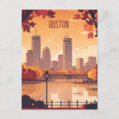 Reizen naar Boston Briefkaart (Voorkant)