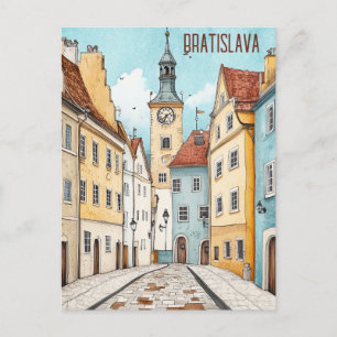 Reizen naar Bratislava Slowakije Briefkaart