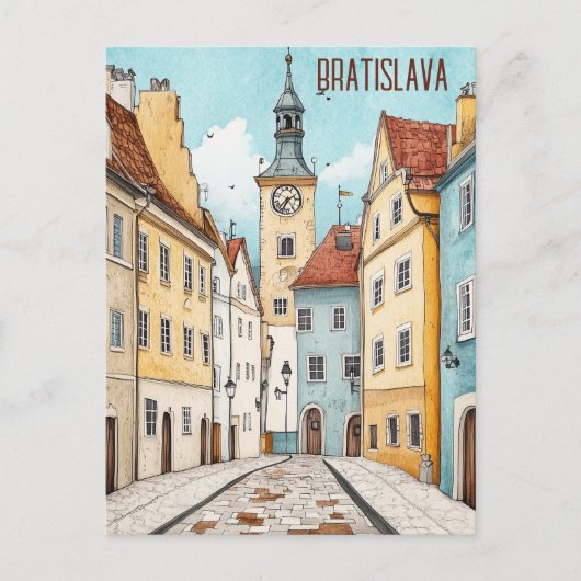 Reizen naar Bratislava Slowakije Briefkaart (Voorkant)