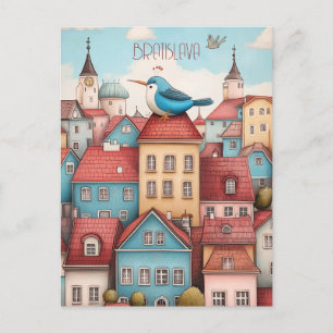 Reizen naar Bratislava Slowakije Briefkaart