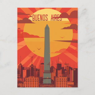Reizen naar Buenos Aires Briefkaart