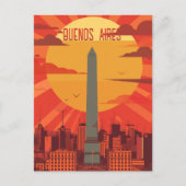 Reizen naar Buenos Aires Briefkaart (Voorkant)