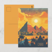 Reizen naar Caïro Briefkaart (Voorkant / Achterkant)