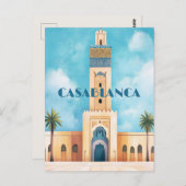 Reizen naar Casablanca Marokko Briefkaart (Voorkant / Achterkant)