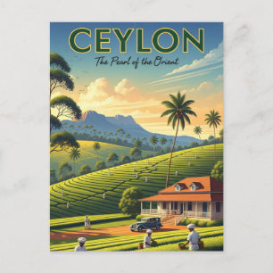 Reizen naar Ceylon Sri Lanka Briefkaart