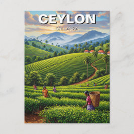 Reizen naar Ceylon Sri Lanka Briefkaart