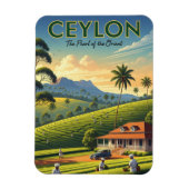 Reizen naar Ceylon Sri Lanka Magneet (Verticaal)