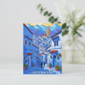 Reizen naar Chefchaouen Marokko Briefkaart (Staand voorkant)