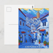 Reizen naar Chefchaouen Marokko Briefkaart (Voorkant / Achterkant)