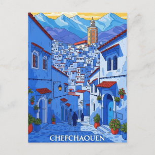Reizen naar Chefchaouen Marokko Briefkaart