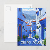 Reizen naar Chefchaouen Marokko Briefkaart (Voorkant / Achterkant)