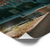 Reizen naar Chicago Cloud Gate Bean Herfst Skyline Perfect Poster (Hoek)
