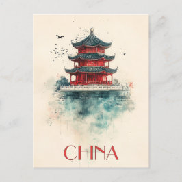 Reizen naar China Briefkaart
